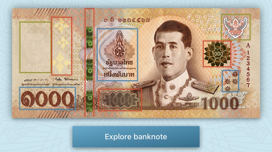 Bank of Thailand - "Thai Banknotes" App screenshot