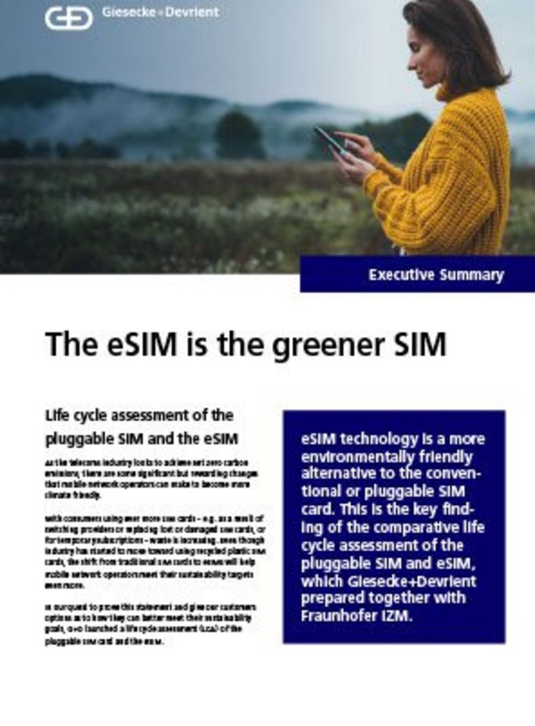 Cover of green eSIM report