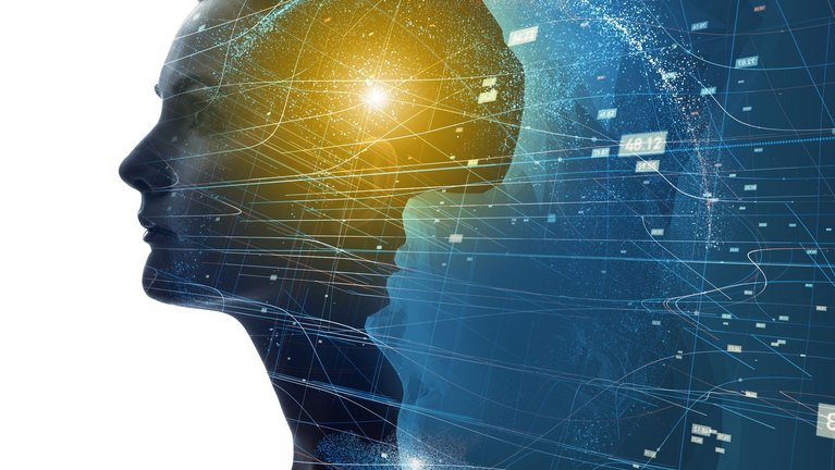 Head of a woman with a ray of sunlight