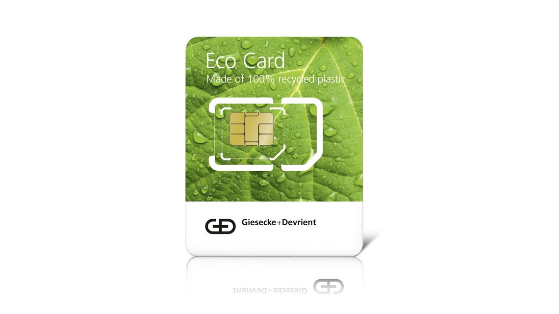 Eco SIM Card made from recycled plastic
