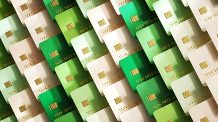 Collection of green payment cards