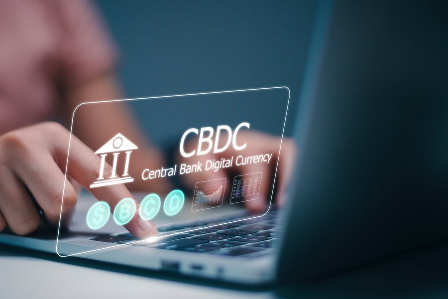  A woman using a laptop