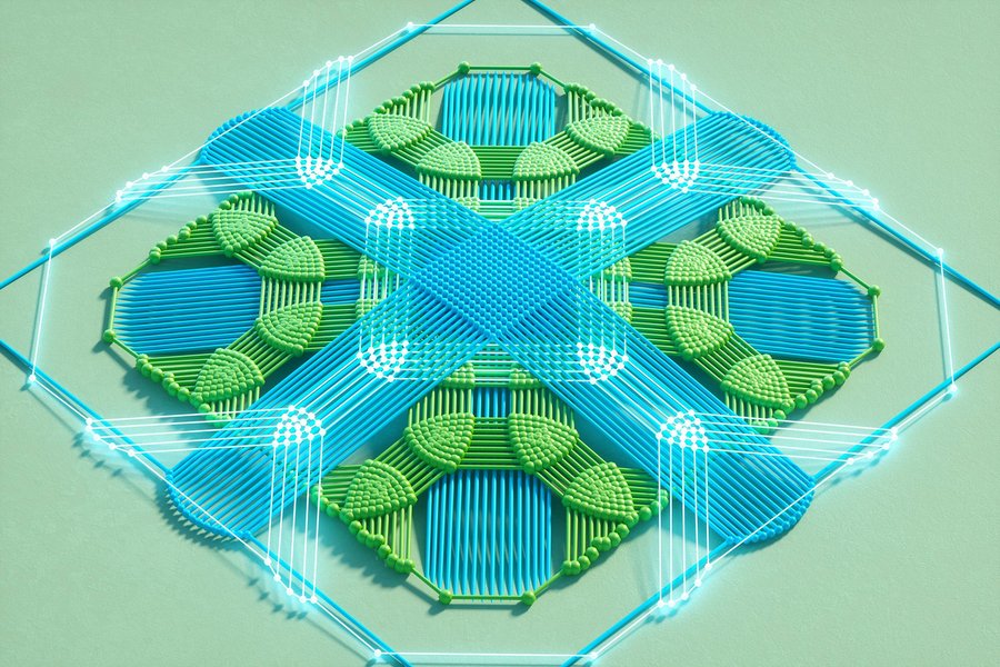 Futuristic knitted net structure