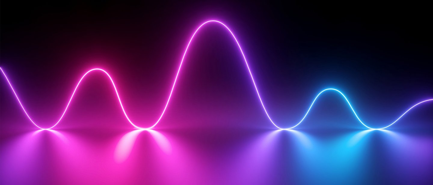 Voice waves light tracks
