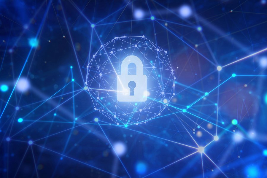 Security system of padlock in network space so that home office is safe.