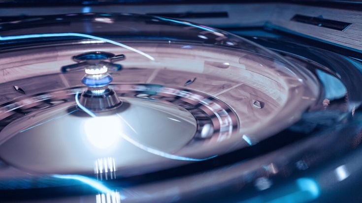 Close up of roulette in casino