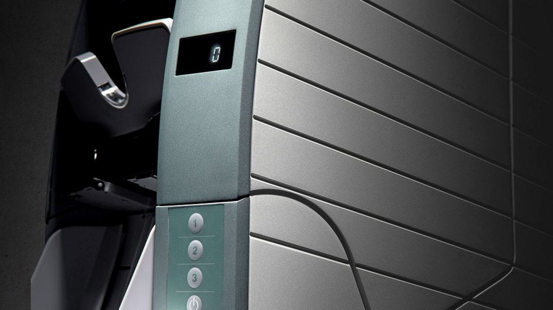 Output trays, control panel and digital display of the BPS® C2-2