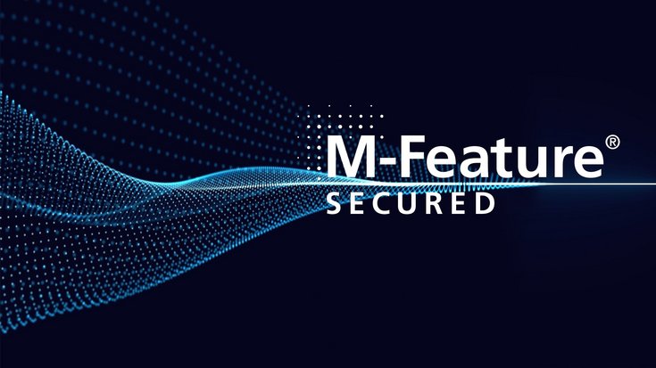 Digital swoosh with M-Feature typo