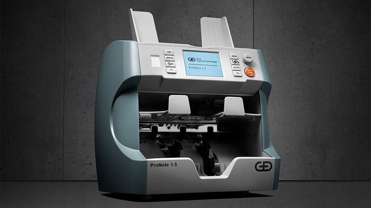 Banknote processing system ProNote® 1.5, which combines cutting-edge sensor technology and compact design
