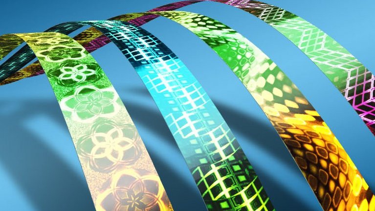 Illustration of four different security threads from G+D