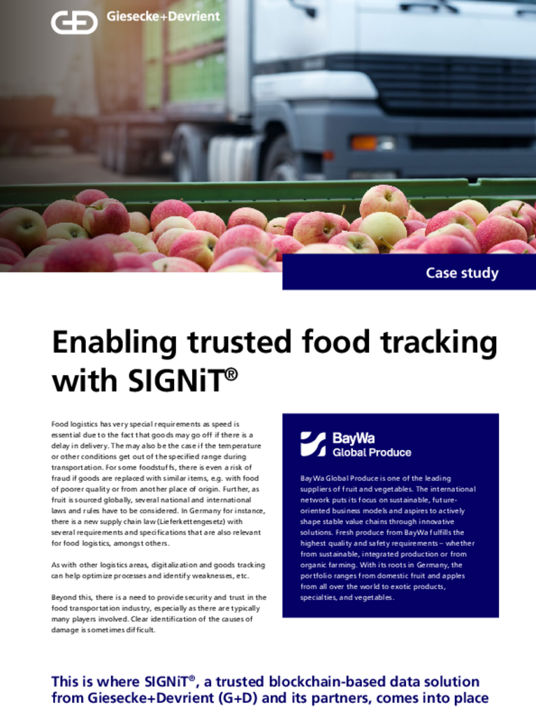 Cover of the case study BayWa