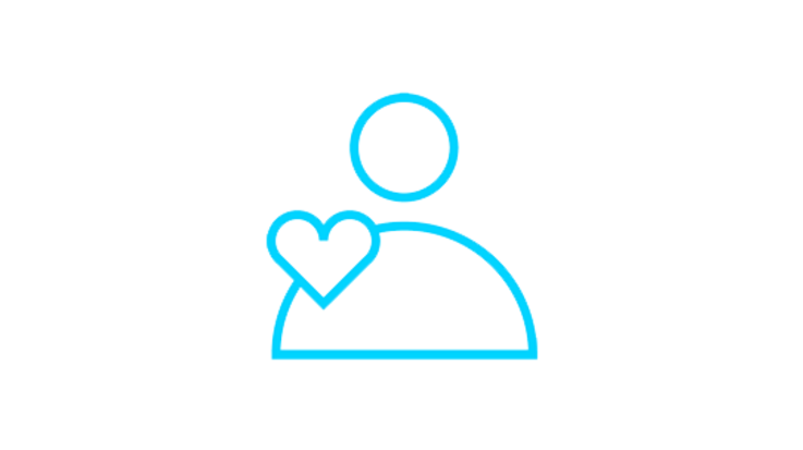 icon of person with heart
