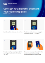 Cover of Step-by-Step Guide Convego You Biometric Enrolment black device
