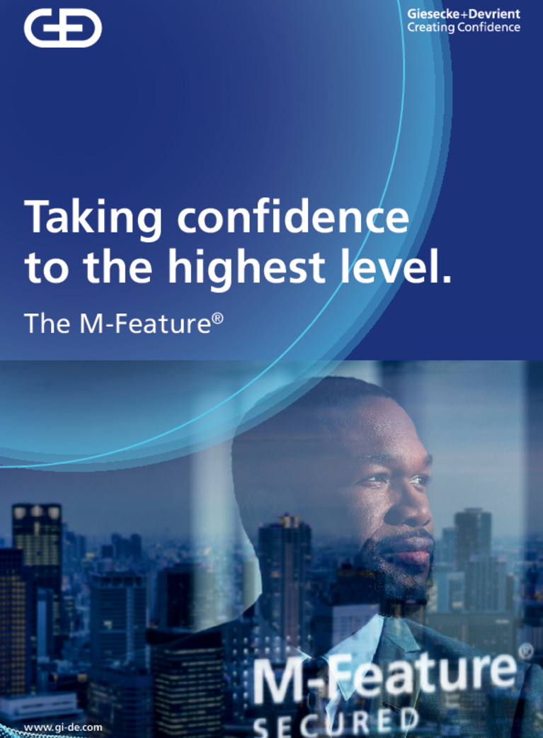 Brochure cover for G+D M-Feature