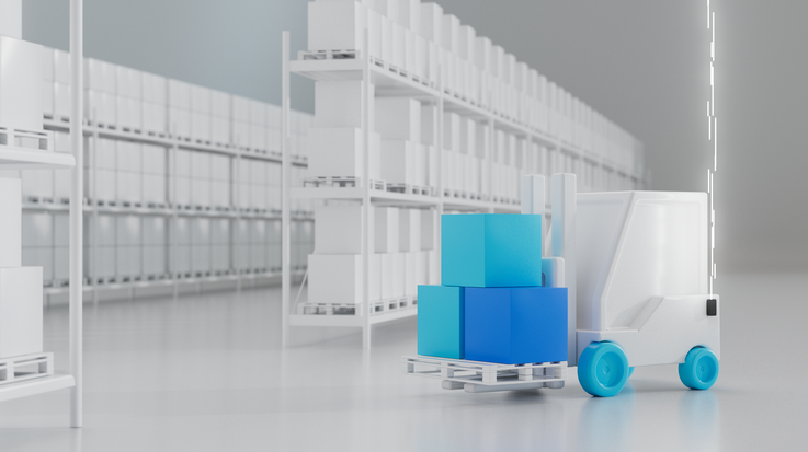 Goods are tracked in the warehouse